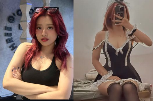 Giáo viên mỹ thuật hưng phấn thích mặc trang phục hầu gái