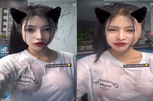 Ngọc Uyên vú to đầy ham muốn tại hồ bơi