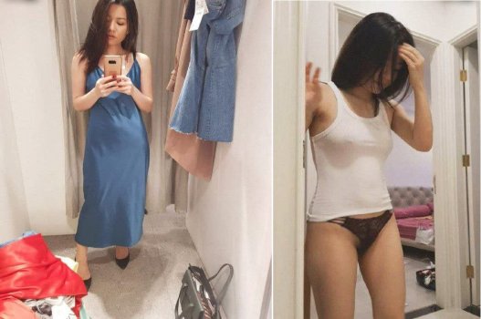 Vợ dâm cứ đeo lọt khe lượn trước mặt chồng